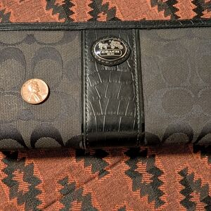 Coach Black Wallet